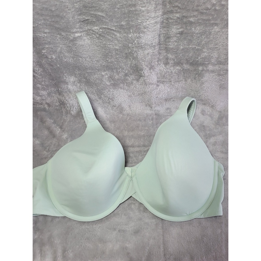 Ambrielle Everyday Lightly Lined Demi Bra Mint Green 42D Underwire Smooth